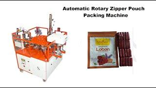 AUTOMATIC ZIPPER POUCH PACKING MACHINE