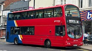 VERY LOUD FAN | Go North East 3942 NK05 GZP | Volvo B7TL Wright Eclipse Gemini | Route 34