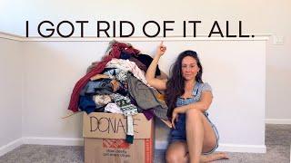 Why I Purged 95% of My Clothes and Never Looked Back | EXTREME Minimalist Wardrobe