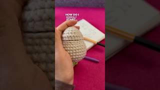 Part 1 How to start prototyping your amigurumi #crochet #shorts