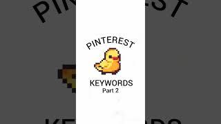 Pinterest keywords part 2 | stxrry.lit111