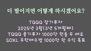 더 떨어지면 어떻게 하시겠어요? 3배 레버리지 장기, 중기, 단기 투자