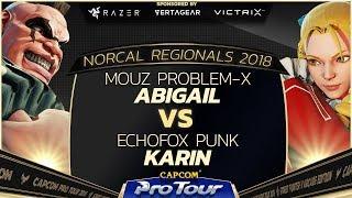 MOUZ | Problem-X (Abigail) vs. EchoFox | Punk (Karin) - Top 16 - NCR 2018 - SFV - CPT 2018