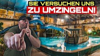 ACTIONREICHE FLUCHT aus verlassenem AQUAPARK, NACHTS! | LOSTPLACE