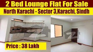 2 Bed Lounge flat for sale in North Karachi - Sector 3, Karachi, Sindh