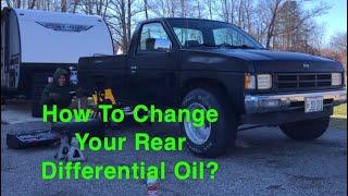 How To Change The Differential Oil In A Nissan Hardbody!! (1991 2WD 5 Speed KA24E)