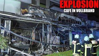 [CAFÉ NACH EXPLOSION IN VOLLBRAND!] - 2 Verletzte ~ Feuerwehr Köln im Einsatz -