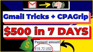 Free CPA Marketing Tutorial for Beginners 2022 | (Gmail + CPAGrip = $500/Week)