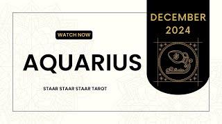 ️AQUARIUS"Omg,HUGE FOCUS ON YOU AQUARIUS...!" DECEMBER 2024