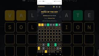 Binance word of the day 8 letters|30|8|23|Correct answer Binance pool