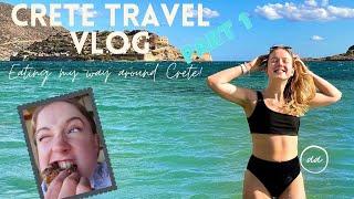 Crete Travel Vlog Part 1: Visiting Crete in November! Eating my way through Crete, Greece