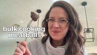 Bulk Cooking - Oven Baked Meatballs