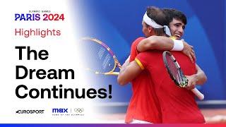 The DREAM Is Alive: Rafael Nadal & Carlos Alcaraz Safely Through  | #Paris2024 #Olympics