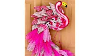 Flamingo Wreath Tutorial- Crafty Creations by CV