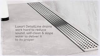 Luxart DetailLine Linear Shower Drains