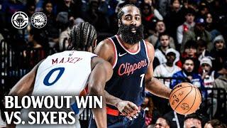 Clippers 31 Assists Lead to Blowout vs. 76ers Highlights | LA Clippers