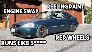 I bought a clapped out civic and slammed it