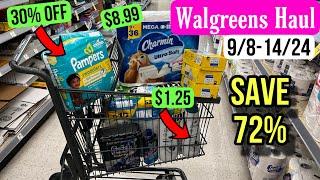 Walgreens Haul - Save 72% with ALL DIGITAL COUPONS! 9/8-14/24