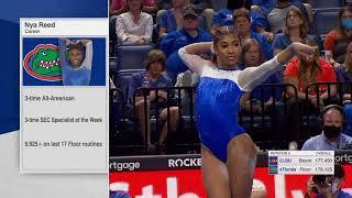 Nya Reed: Perfect 10 on Floor Against LSU - Florida Gators Gymnastics