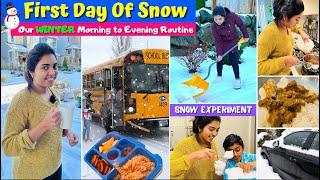 Snow வந்தால் கஷ்டம் தான் ஆனால் ரொம்ப சந்தோஷம் | Day in my Life | Routine | #temureviewUSA | Tamil