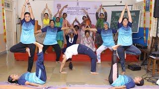 Staff of A.E.S celebrated International Yoga Day in school on (21/6/24)