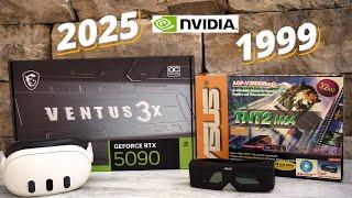 Nvidea RTX 5090 VS 26 Jahre ALTE GPU Nvdiea TNT2  Unboxing / Einbau / 3d Brille 1999 / Meta Quest 3