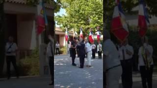 Remise de la gerbe de l'Association varoise du 18 06 ,à Six -Fours les plages,le 17 06 2017