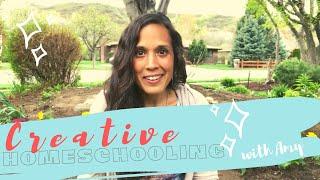 CREATIVE HOMESCHOOLING with Amy // Mom of 4 + her kids share ideas of how to home-school creatively