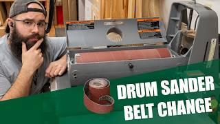 How to Change the Abrasive Belt on a SuperMax Drum Sander