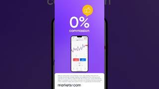 0% commission, low spreads  #trading with markets.com | #shorts