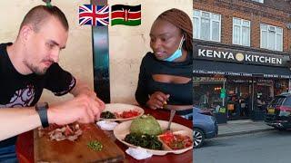 HUSBAND TRIES AFRICAN FOOD IN LONDON FOR THE FIRST TIME! *Kenyan edition*