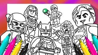 JUSTICE LEAGUE Coloring Book | DC Comics superheroes Coloring Page