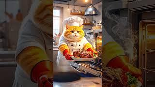 Meow Chef's Roast Lamb Magic  | Orange Cat Cooking Show!"