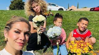 Allison Holker and Kids Visit tWitch's Gravesite