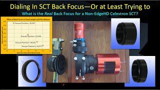 Celestron SCT Back Focus Study at Native and Reduced Focal Lengths