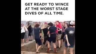 Biggest Stage Dive Fails