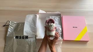 Jacques Loup reveals... Unboxing of MSGM sneakers