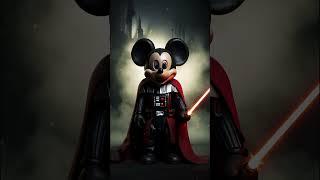 AI Imagines Mickey Mouse as Darth Vader #aigenerated #midjourney #shortsdisney #darthvader #mickey