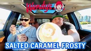 First Time Trying Wendy’s Limited Salted Caramel Frosty! The Best Frosty Flavor Ever? #foodie #food