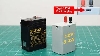 BUILD Your Own POWERFUL Small Size Lithium Ion Battery with Type C Charging Port!