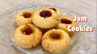 올망졸망 귀여운 잼쿠키 만들기 | 복숭아 잼쿠키 | 라즈베리 잼쿠키 | How to make jam cookies