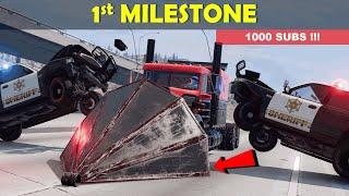 1000 SUBSCRIBERS SPECIAL ! Gavril T-Series RAM PLOW MADNESS! | BeamNG.Drive Cinematic