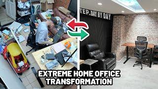 Extreme Home Office Transformation + Home Coffee Bar! *Weekend Vlog*