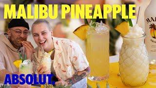 Is This The World's Simplest Piña Colada? | Malibu & Pineapple recipe | Absolut Drinks With AJ