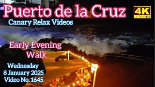 Tenerife ️ Puerto de la Cruz Evening Walking