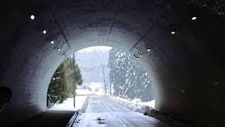 美山町路程雪景