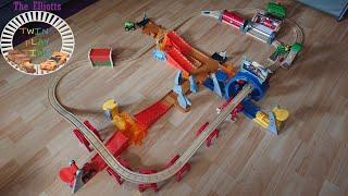 We Build A Toy Train Track Through Blaze And The Monster Machines Loop-de-Loop!