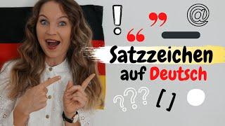 Satzzeichen auf Deutsch (Deutsch lernen b1, b2)