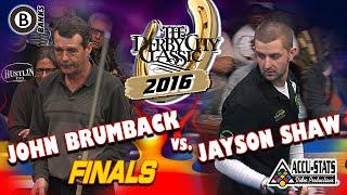 BANKS FINALS: John BRUMBACK vs. Jayson SHAW - 2016 DERBY CITY CLASSIC BANKS DIVISION