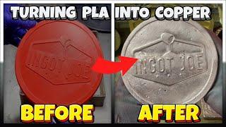 Turning PLA into Metal - Channel Logo - Molten Metal - Home Furnace - Copper - Ingot Joe